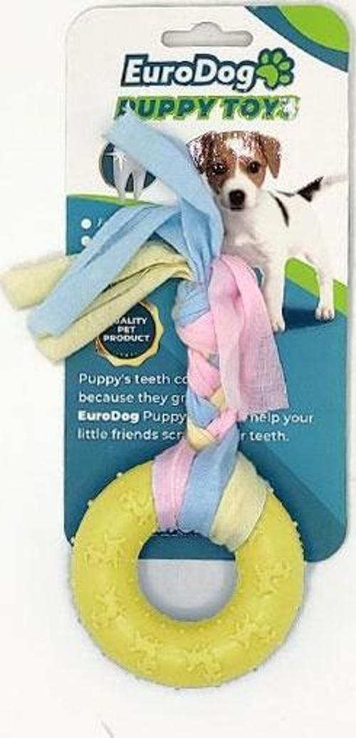 Puppy Toys Sarı Ufak Halka Diş Kaşıma Oy.