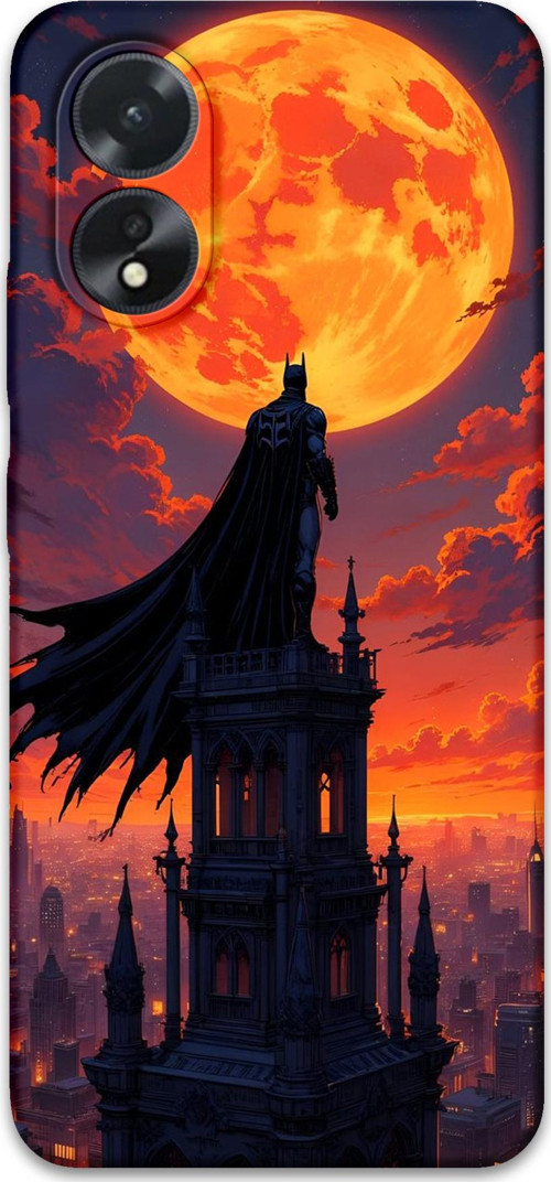 Oppo A38 Uyumlu Batman Desenli Telefon Kılıfı + Ekran Koruyucu - 5829