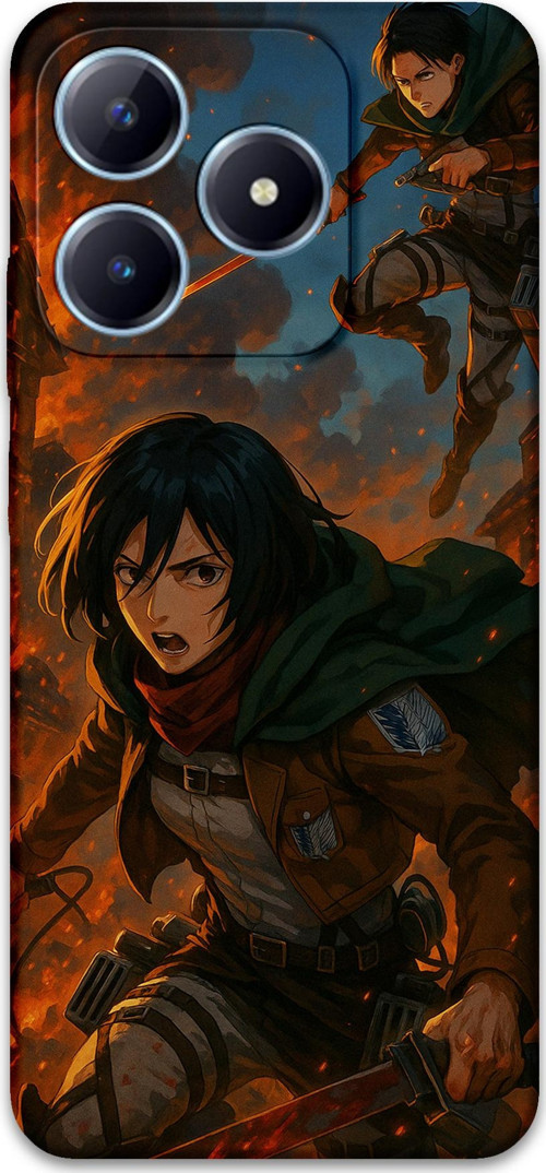 Realme C53 Uyumlu Anime Desenli Telefon Kılıfı + Ekran Koruyucu - 5744