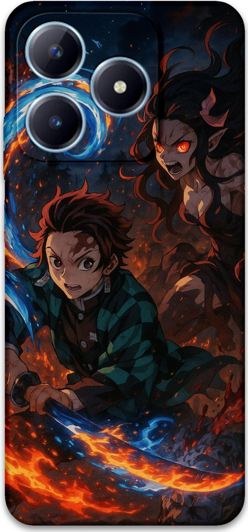 Realme C53 Uyumlu Anime Desenli Telefon Kılıfı + Ekran Koruyucu - 5745