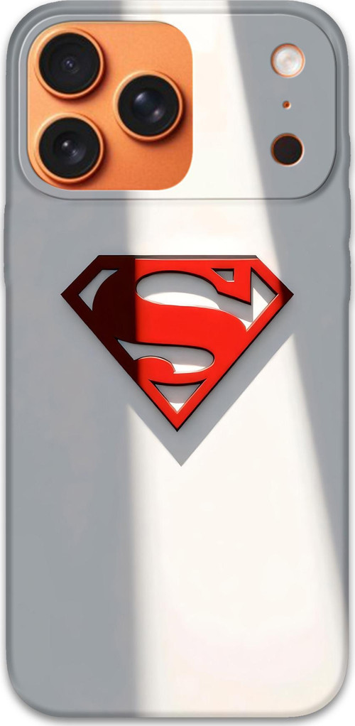 İphone 17 Pro Max Uyumlu Superman Desenli Telefon Kılıfı + Ekran Koruyucu - 5928
