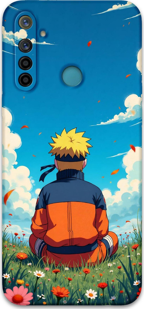 Realme 5İ Uyumlu Anime Desenli Telefon Kılıfı + Ekran Koruyucu - 5747