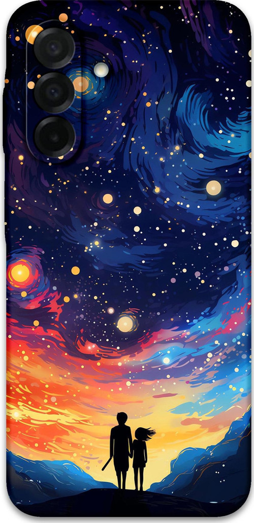 Galaxy A56 Uyumlu Uzay Desenli Telefon Kılıfı + Ekran Koruyucu - 5863