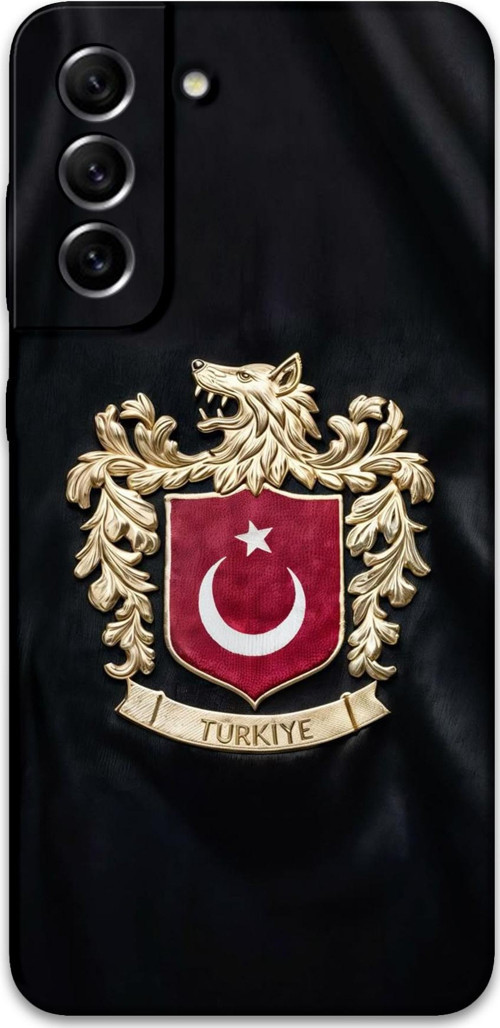 Galaxy S22 Uyumlu Türk Desenli Telefon Kılıfı + Ekran Koruyucu - 5855