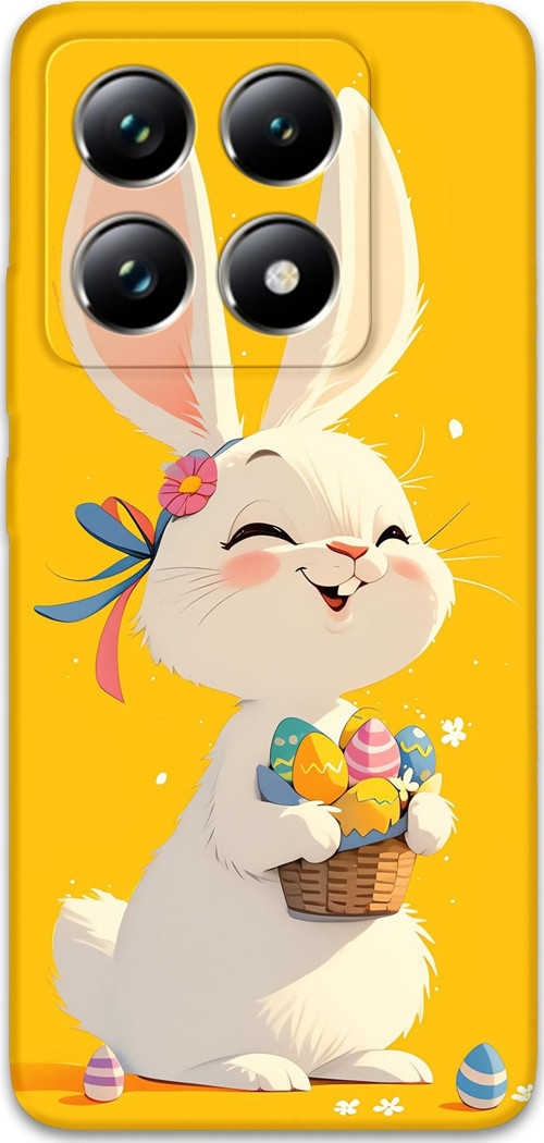 Xiaomi Mi 14 Uyumlu Tavşan Desenli Telefon Kılıfı + Ekran Koruyucu - 5807