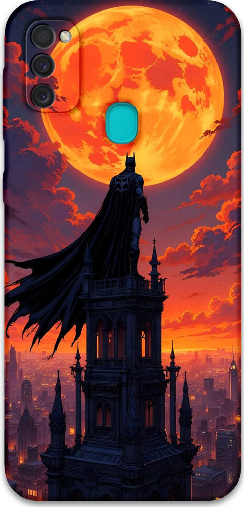 Galaxy M21 Uyumlu Kedi Desenli Telefon Kılıfı + Ekran Koruyucu - 5784