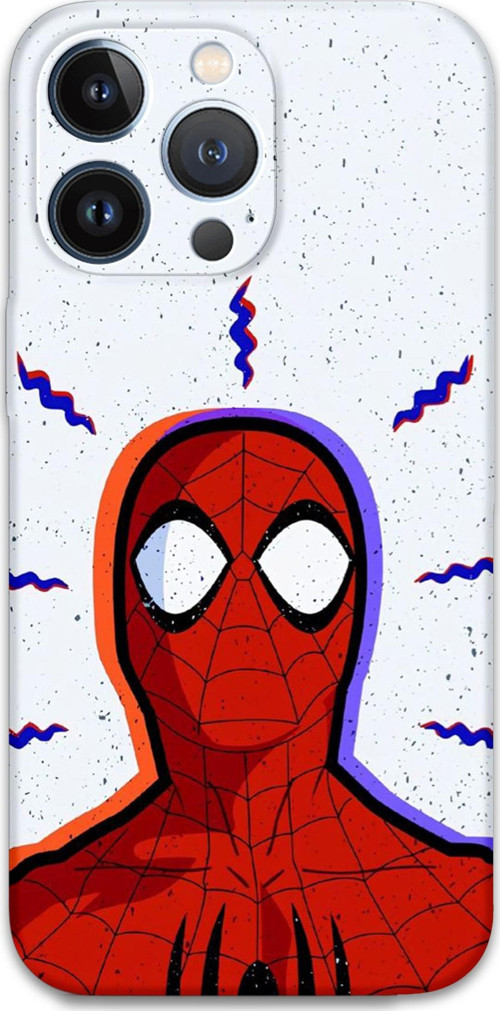 İphone 13 Pro Uyumlu Spiderman Desenli Telefon Kılıfı + Ekran Koruyucu - 5830