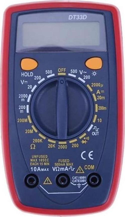 UNIT DT-33D DİJİTAL MULTİMETRE ÖLÇÜ ALETİ