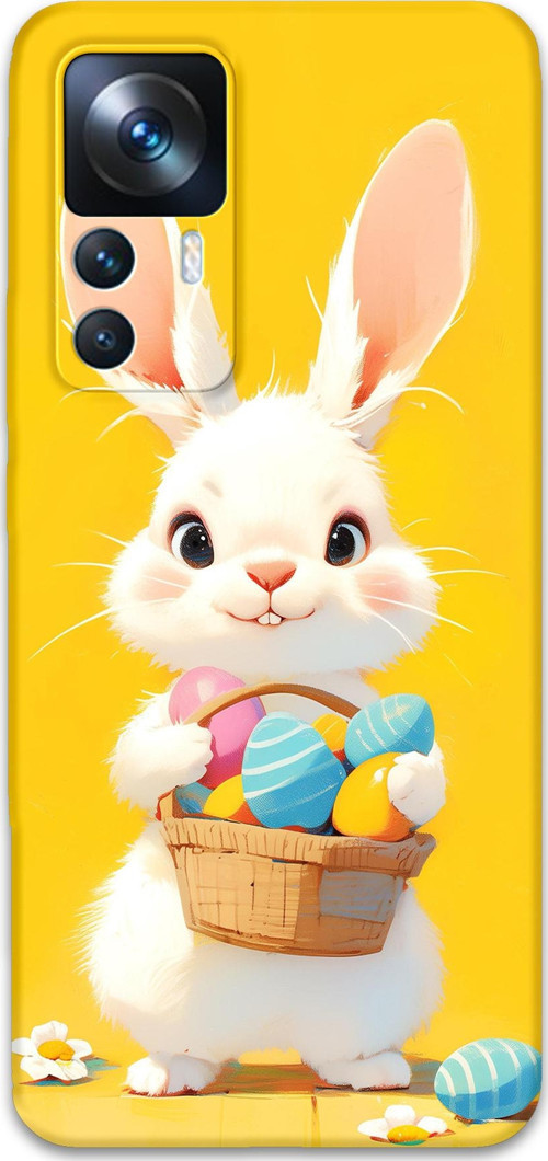 Xiaomi Mi 12T Uyumlu Tavşan Desenli Telefon Kılıfı + Ekran Koruyucu - 5806