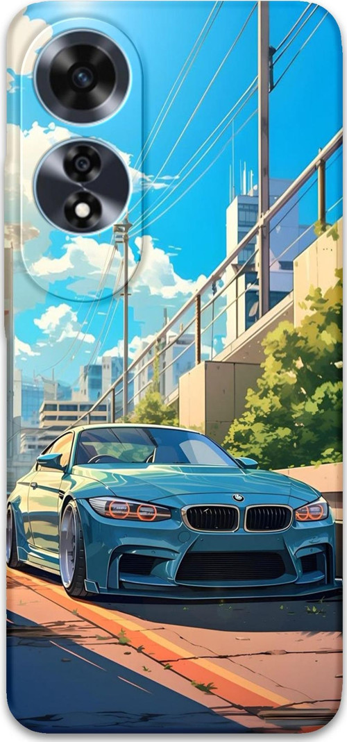 Oppo A60 Uyumlu Araba Desenli Telefon Kılıfı + Ekran Koruyucu - 5760