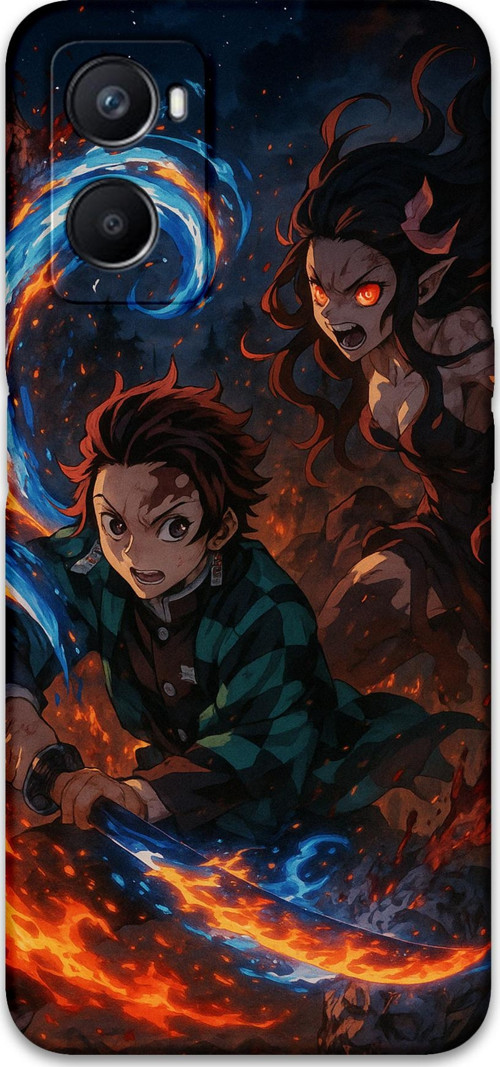 Oppo A96 Uyumlu Anime Desenli Telefon Kılıfı + Ekran Koruyucu - 5745