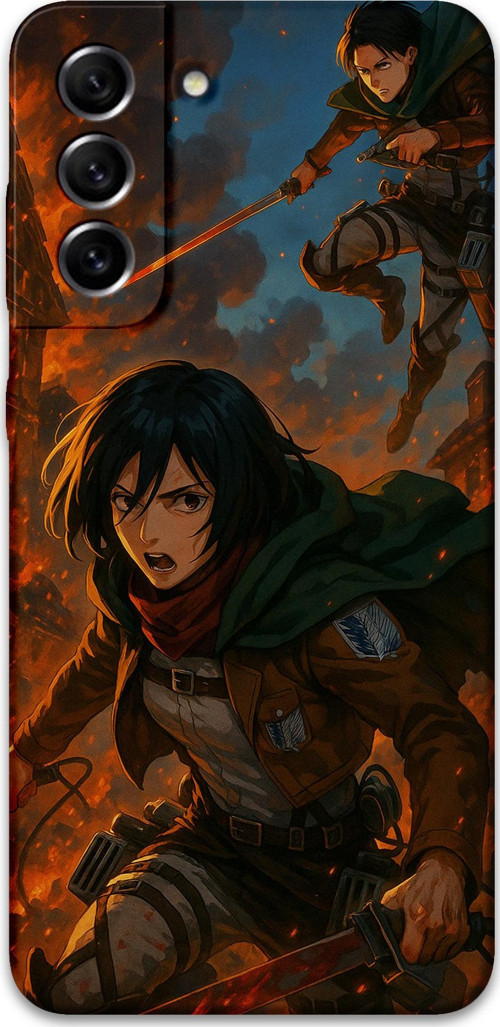 Galaxy S22 Uyumlu Anime Desenli Telefon Kılıfı + Ekran Koruyucu - 5744