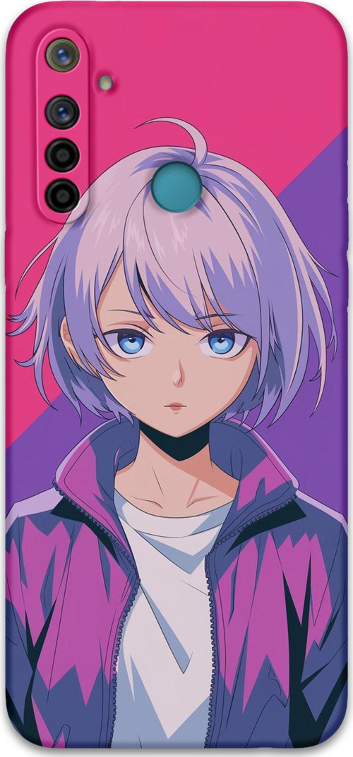 Realme 6İ Uyumlu Anime Desenli Telefon Kılıfı + Ekran Koruyucu - 5742