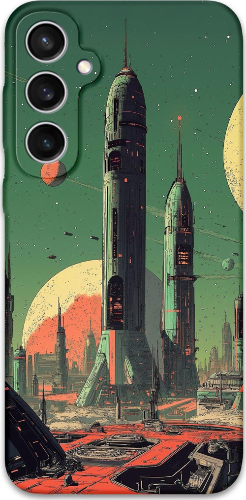Galaxy S23 Uyumlu Uzay Desenli Telefon Kılıfı + Ekran Koruyucu - 5870