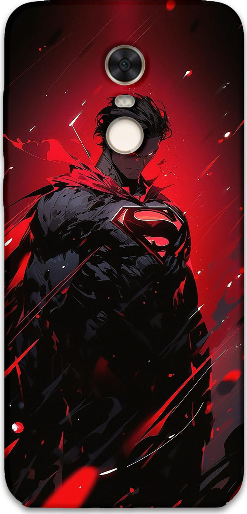 Xiaomi Redmi 5 Plus Uyumlu Superman Desenli Telefon Kılıfı + Ekran Koruyucu - 5929