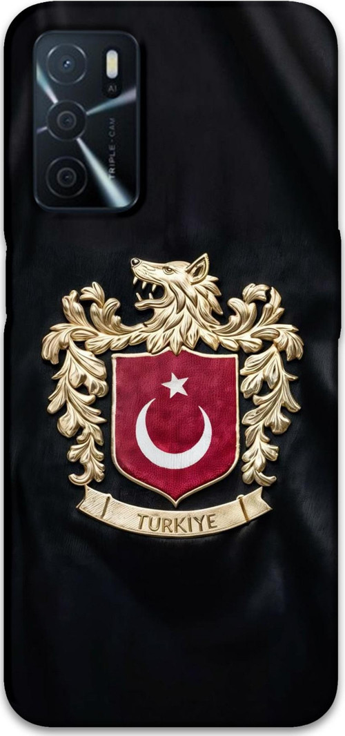 Oppo A16 Uyumlu Türk Desenli Telefon Kılıfı + Ekran Koruyucu - 5855