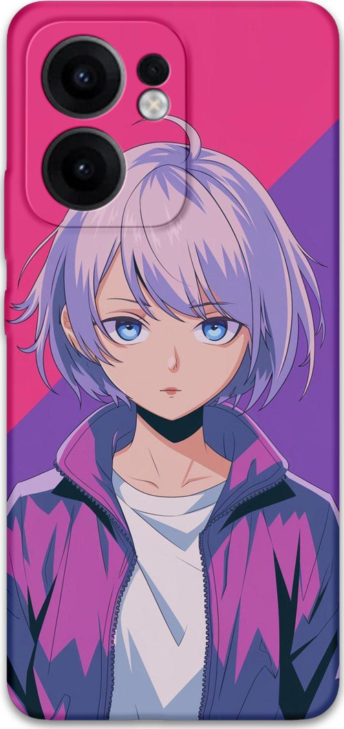 Oppo Reno 13F 5G Uyumlu Anime Desenli Telefon Kılıfı + Ekran Koruyucu - 5742