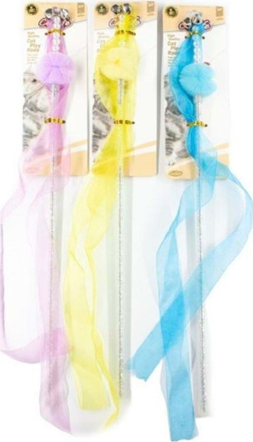 Kurdaleli Kedi Oltası Oyuncağı Karışık Renk 45 Cm