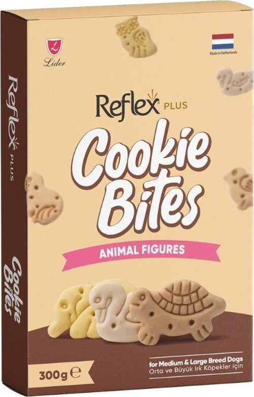 Plus Cookie Bites Figures Orta Ve Büyük İrk Yetişkin Köpek Ödül Maması 300 Gr