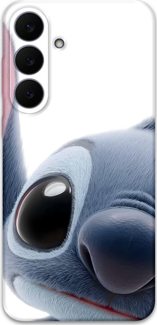 Galaxy S25 Fe Uyumlu Stitch Desenli Telefon Kılıfı + Ekran Koruyucu - 5946