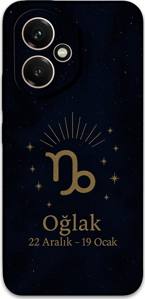 Honor 400 Uyumlu Oğlak Burcu Desenli Telefon Kılıfı + Ekran Koruyucu - 5777