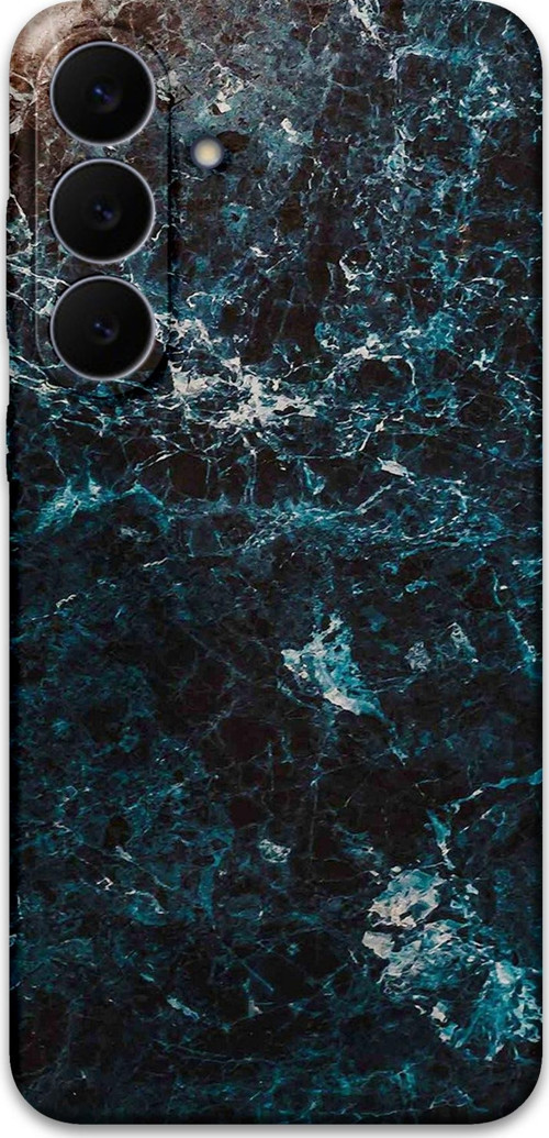 Galaxy S25 Fe Uyumlu Mermer Desenli Telefon Kılıfı + Ekran Koruyucu - 5819