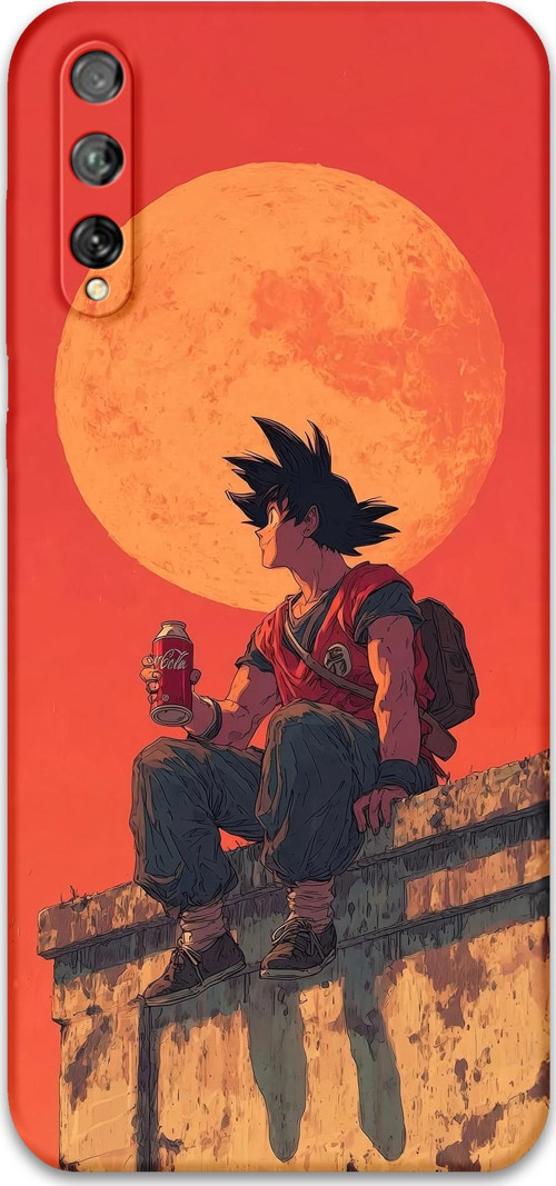 Huawei P Smart S Uyumlu Anime Desenli Telefon Kılıfı + Ekran Koruyucu - 5900
