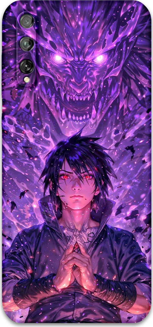 Huawei P Smart S Uyumlu Anime Desenli Telefon Kılıfı + Ekran Koruyucu - 5901