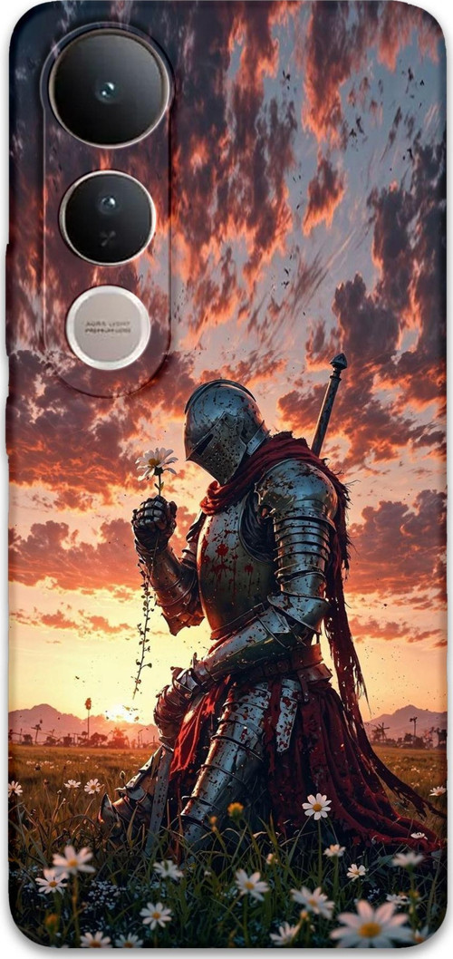 Vivo V50 Lite 4G Uyumlu Retro Desenli Telefon Kılıfı + Ekran Koruyucu - 5842