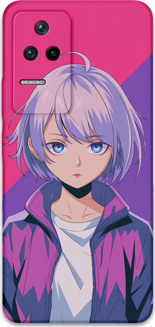 Poco F4 Uyumlu Anime Desenli Telefon Kılıfı + Ekran Koruyucu - 5742