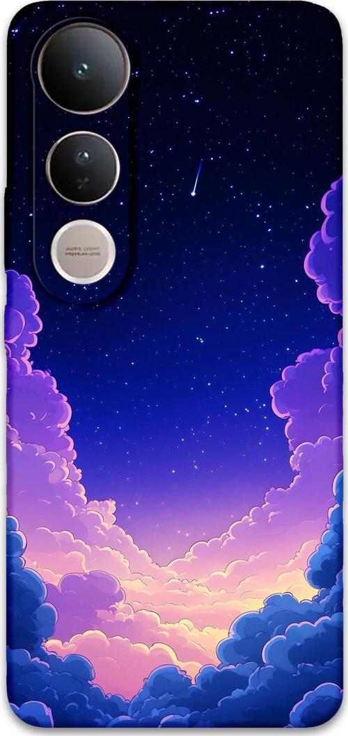 Vivo V50 Lite 4G Uyumlu Uzay Desenli Telefon Kılıfı + Ekran Koruyucu - 5867