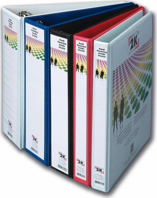 Sunum Klasörü Cepli 2 Cm 2 Halkalı Beyaz 02-2D-B