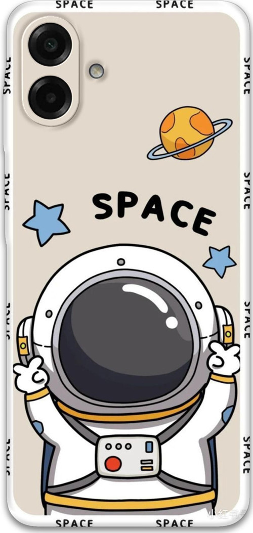 Galaxy A07 Uyumlu Astronot Desenli Telefon Kılıfı + Ekran Koruyucu - 5865