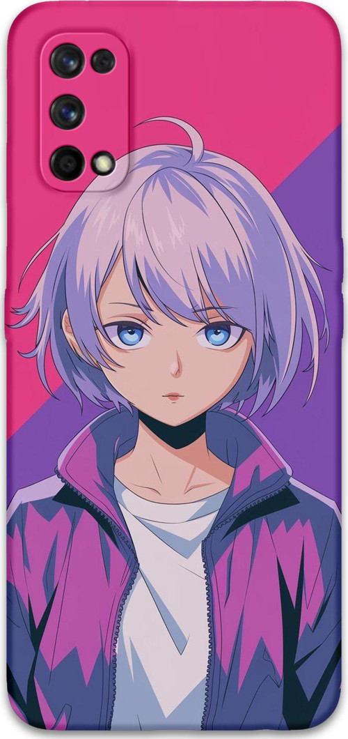 Realme 7 Pro Uyumlu Anime Desenli Telefon Kılıfı + Ekran Koruyucu - 5742