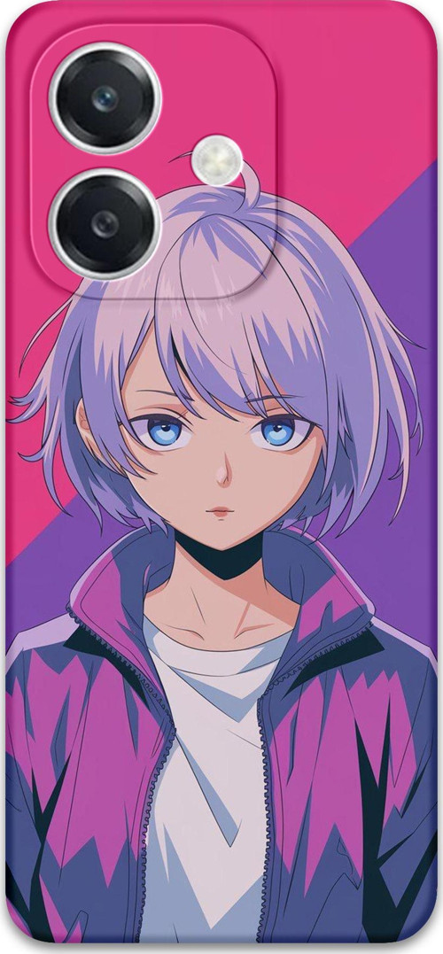 Oppo A3 Uyumlu Anime Desenli Telefon Kılıfı + Ekran Koruyucu - 5742