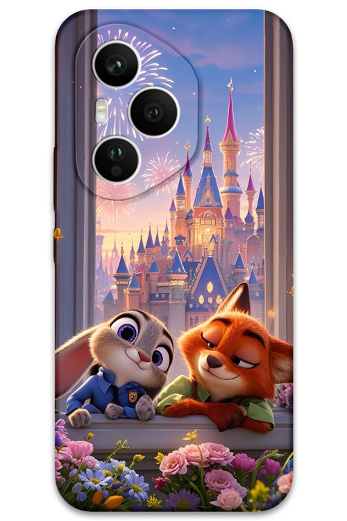 Honor 400 Pro Uyumlu Zootopia Desenli Telefon Kılıfı + Ekran Koruyucu - 5943