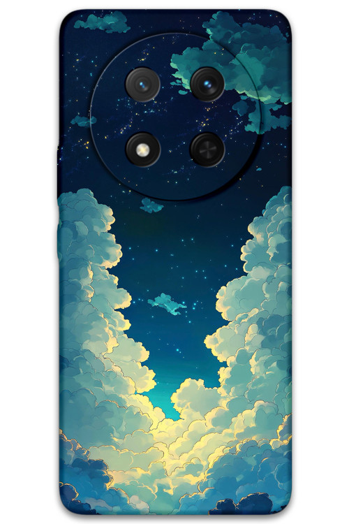 Honor Magic 7 Lite Uyumlu Uzay Desenli Telefon Kılıfı + Ekran Koruyucu - 5868