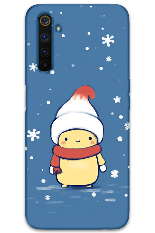 Realme 6 Pro Uyumlu Tavşan Desenli Telefon Kılıfı + Ekran Koruyucu - 5808
