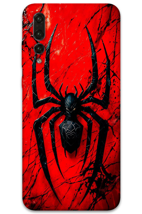 Huawei P20 Pro Uyumlu Spiderman Desenli Telefon Kılıfı + Ekran Koruyucu - 5932