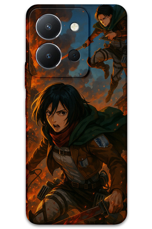 Vivo Y36 Uyumlu Anime Desenli Telefon Kılıfı + Ekran Koruyucu - 5744