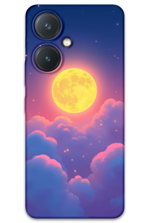 Vivo Y27 Uyumlu Uzay Desenli Telefon Kılıfı + Ekran Koruyucu - 5869