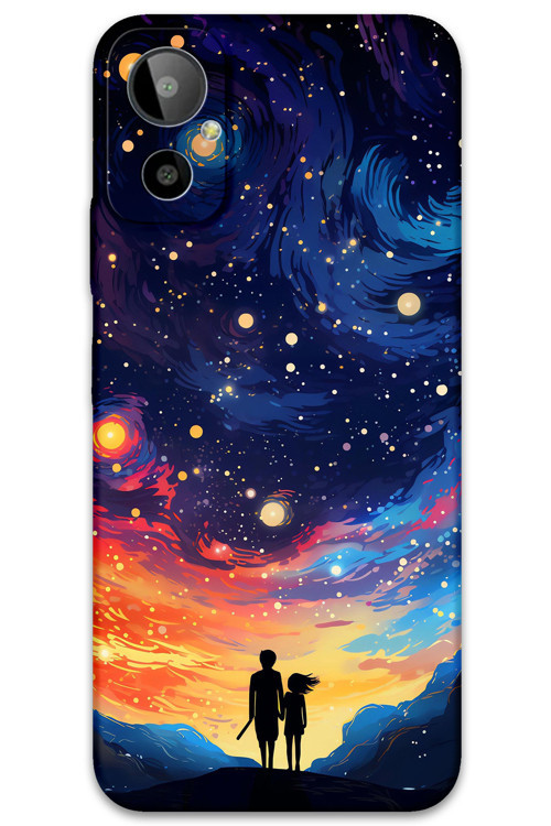 Gm 23 Se Uyumlu Uzay Desenli Telefon Kılıfı + Ekran Koruyucu - 5863