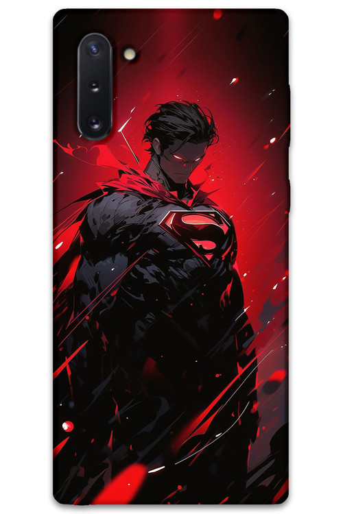 Galaxy Note 10 Uyumlu Superman Desenli Telefon Kılıfı + Ekran Koruyucu - 5929