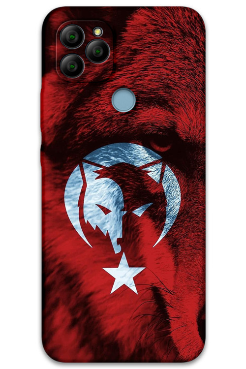 Gm 21 Uyumlu Türk Bayrağı Desenli Telefon Kılıfı + Ekran Koruyucu - 5856