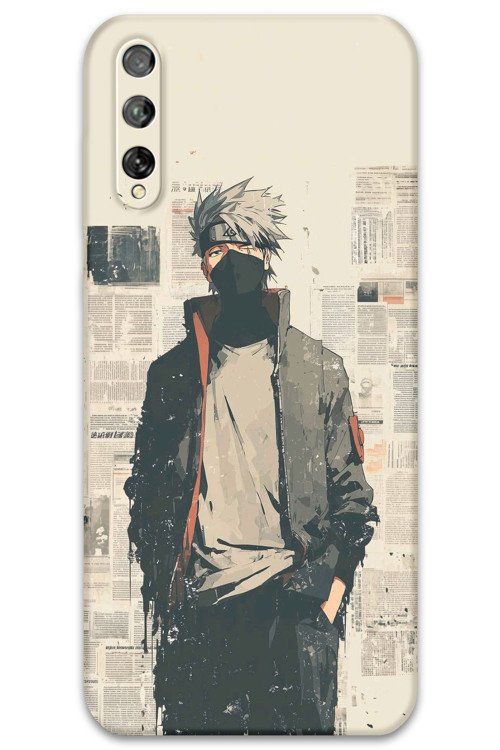 P Smart S Uyumlu Anime Desenli Telefon Kılıfı + Ekran Koruyucu - 5878