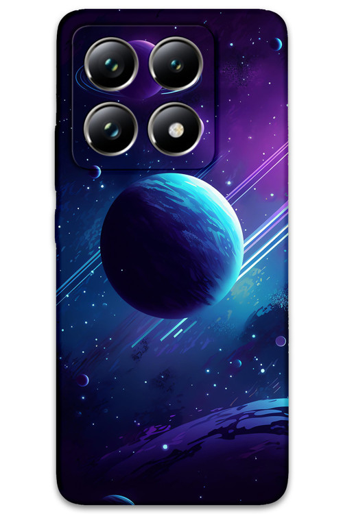 Xiaomi Mi 14T Uyumlu Uzay Desenli Telefon Kılıfı + Ekran Koruyucu - 5866