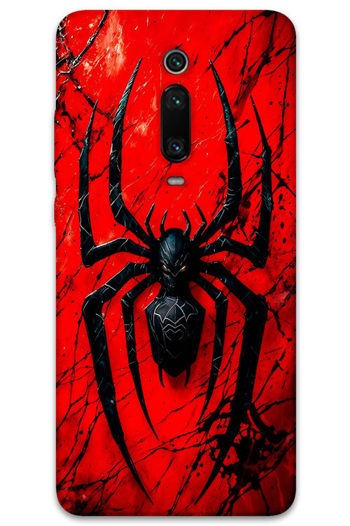 Xiaomi Mi 9T Uyumlu Spiderman Desenli Telefon Kılıfı + Ekran Koruyucu - 5932