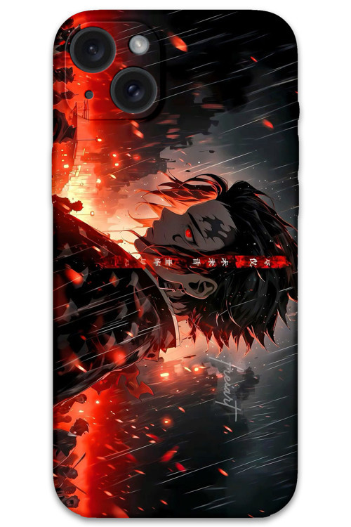 İphone 15 Plus Uyumlu Anime Desenli Telefon Kılıfı + Ekran Koruyucu - 5922