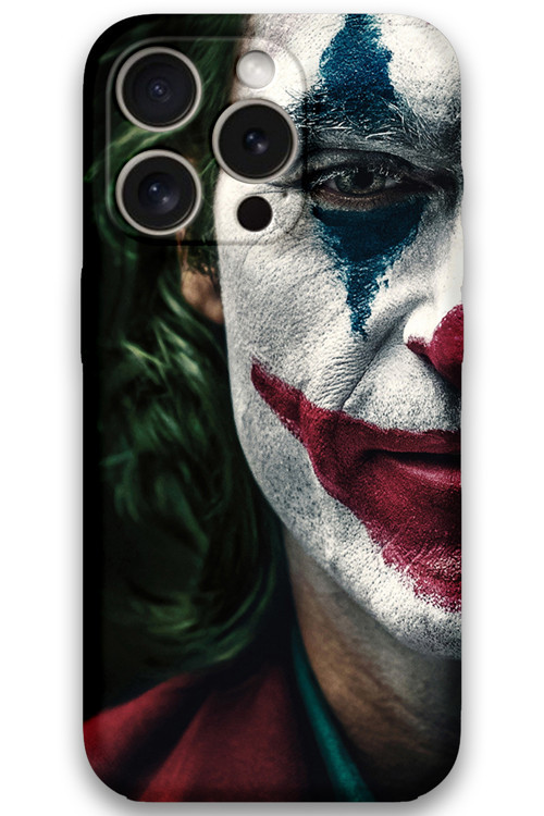 İphone 15 Pro Max Uyumlu Joker Desenli Telefon Kılıfı + Ekran Koruyucu - 5827