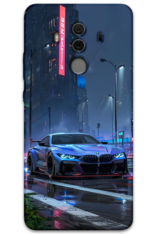 Huawei Mate 10 Pro Uyumlu Araba Desenli Telefon Kılıfı + Ekran Koruyucu - 5767